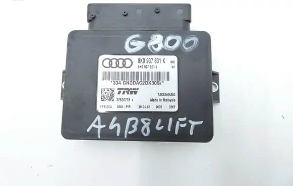 Audi A4 S4 B8 8K Hand brake control module 8K0907801K 32620278 8K0907801J