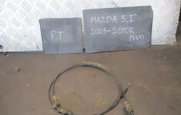 Mazda 5 Engine bonnet/hood lock release cable 