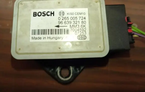 Peugeot 607 ESP acceleration yaw rate sensor 0265005724 9663932180