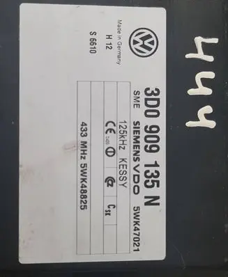 Volkswagen Touareg I Other control units/modules 3D0909135N 5WK48825