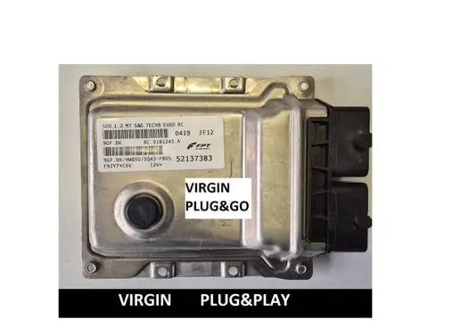 Fiat 500 Engine control unit/module 52137383 9GFDK F0012MT5