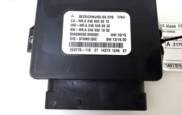 Mercedes-Benz A W176 Other control units/modules A2469004512