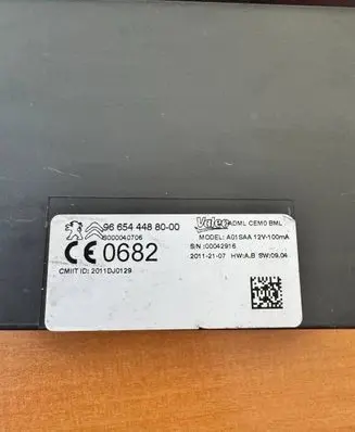 Peugeot 508 Cruise control unit/module 9665444880 00042916