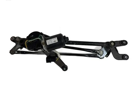 Front wiper linkage and motor