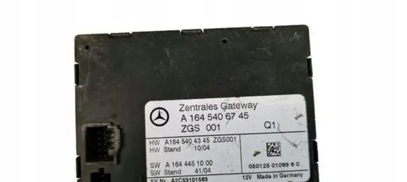 Mercedes-Benz ML W164 Gateway control module A1645406745