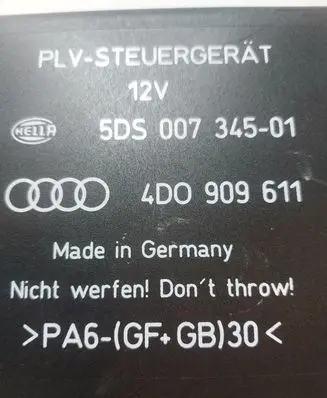 Audi A8 S8 D2 4D Comfort/convenience module 4DO909611