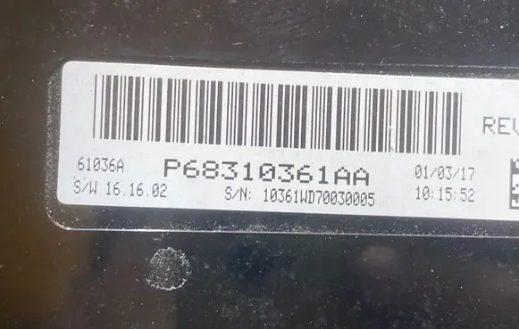 Dodge Durango Other control units/modules P68310361AA 61036A