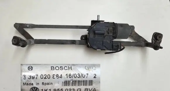 Volkswagen Golf VI Front wiper linkage and motor 1K1955023G 1K1955119E