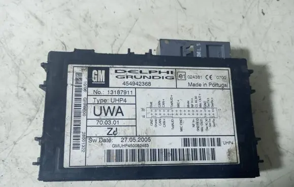 Opel Zafira B Bluetooth control unit module 13187911 GMDHP450052483