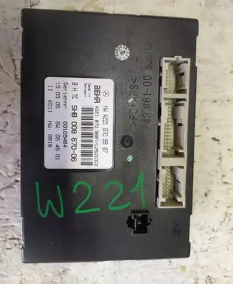 Mercedes-Benz S W221 Air conditioning/heating control unit A2218709987