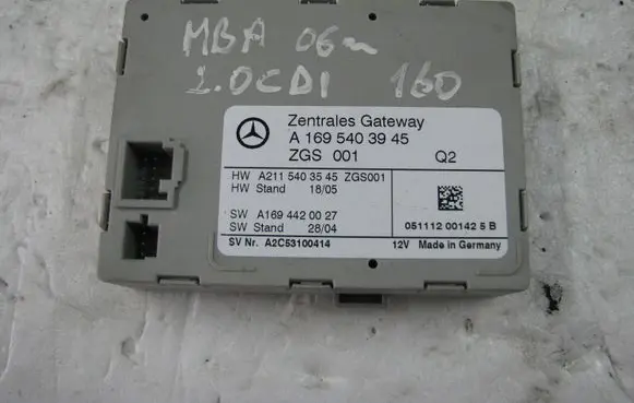 Mercedes-Benz A W169 Gateway control module A1695403945