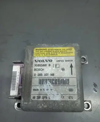 Volvo S40, V40 Airbag control unit/module 962960016E 30855881B 0285001146