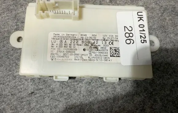 Mercedes-Benz C W205 Keyless (KESSY) go control unit/module 
