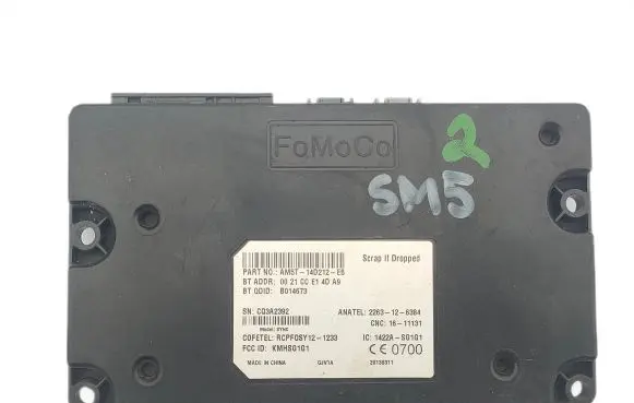 Ford Focus Bluetooth control unit module AM5T14D212EB 0021CCE14DA9 1422ASG1G1