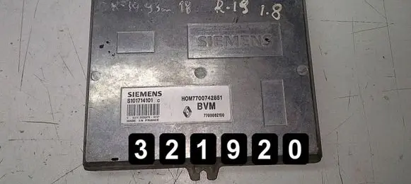 Renault 19 Engine control unit/module HOM7700742851