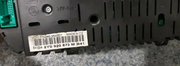 Skoda Fabia Mk1 (6Y) Speedometer (instrument cluster) 6Y0920870M