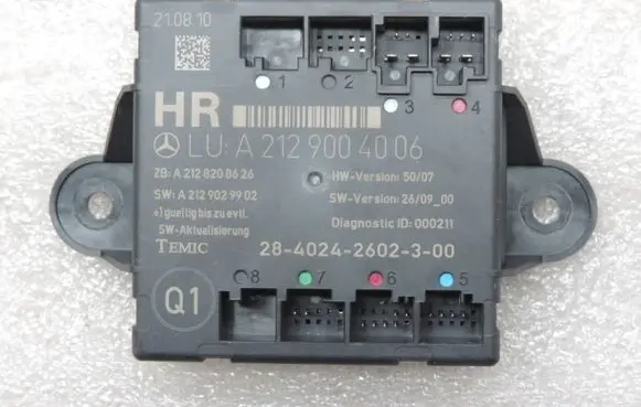 Mercedes-Benz E W212 Door control unit/module A2129004206 A2129001327