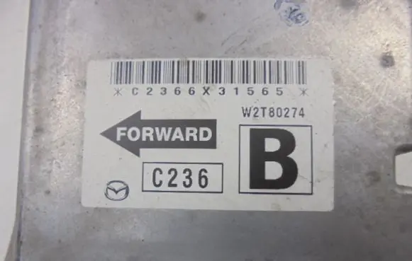 Mazda MX-5 NC Miata Airbag control unit/module W2T80274B