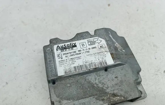 Peugeot 307 Airbag control unit/module 606877300 9654491180