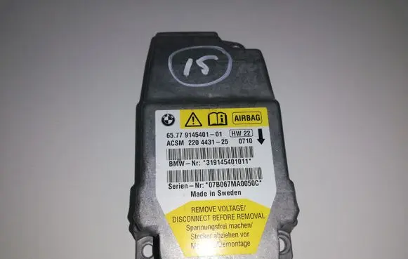 BMW 5 E60 E61 Airbag control unit/module 9145401 6577914540101