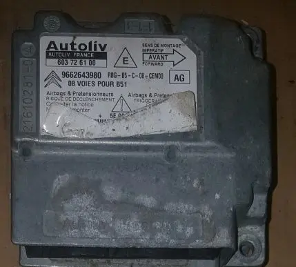 Citroen C4 I Airbag control unit/module 9662643980 603726100
