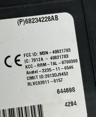 Dodge Challenger Parking PDC control unit/module 68170046AG 14285 E1095328