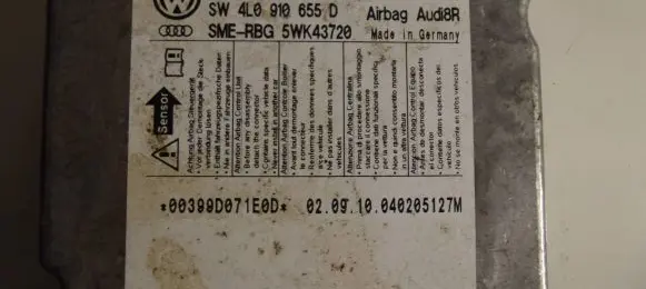 Audi Q7 4L Airbag control unit/module 4L0959655C 5WK43720 4L0910655D