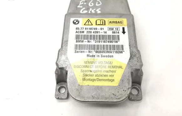 BMW 5 E60 E61 Airbag control unit/module 9118749