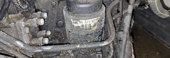 Opel Astra G Oil filter cover 90571672