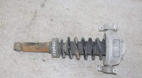 Volkswagen Touareg I Rear shock absorber with coil spring 7L651021T