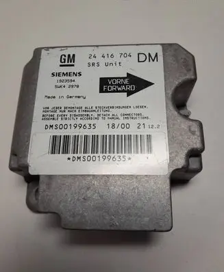 Opel Zafira A Airbag control unit/module 24416704