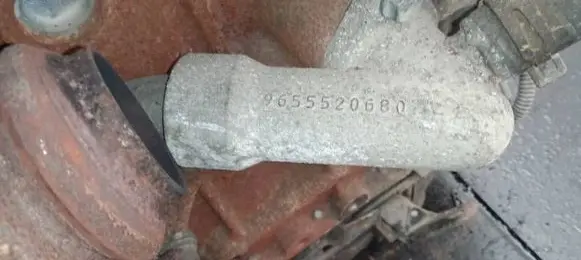 Citroen C5 Engine coolant pipe/hose 9655520680
