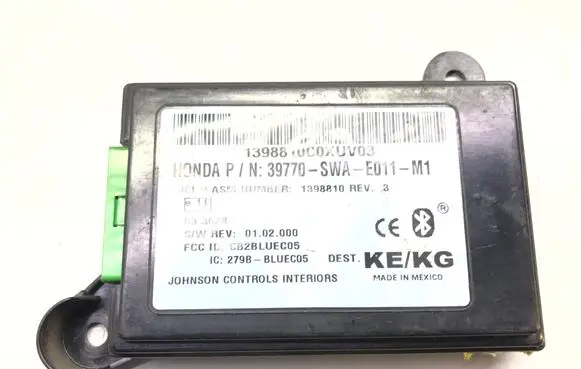 Honda CR-V Bluetooth control unit module 1398810C0XUV03 1398810 39770SWA