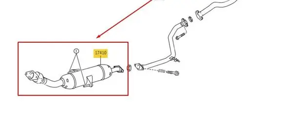 Toyota Auris E180 Muffler/silencer 174100N080