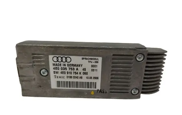 Audi A6 S6 C6 4F Voice control module 4E0035753A