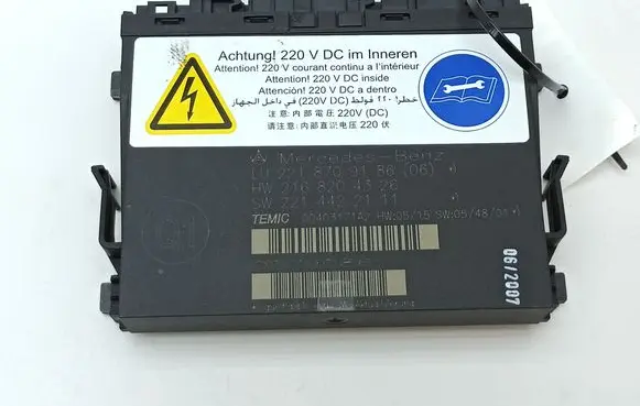Mercedes-Benz S W221 Seat control module 2218709186 2168204326 2214422111