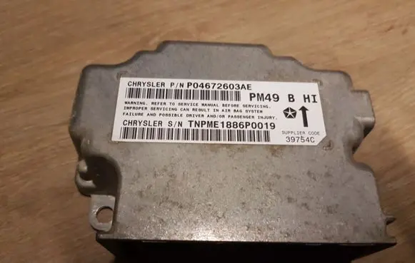 Dodge Caliber Airbag control unit/module P04672603AE TNPME1886P0019