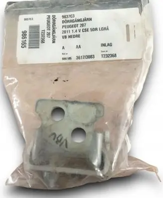 Peugeot 207 Front door check strap stopper 9037C3