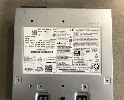 Volkswagen PASSAT B8 MMI control unit 3G5035876D