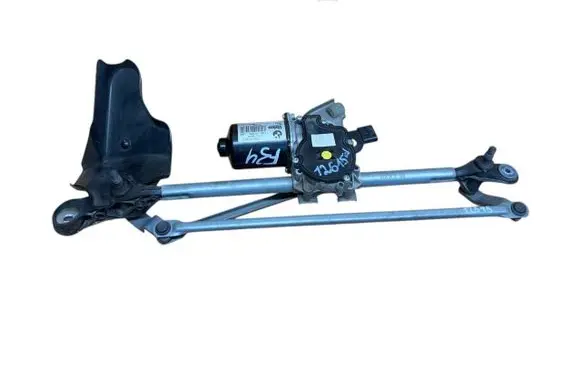Front wiper linkage and motor