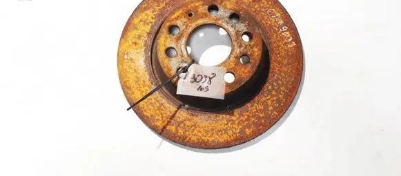 Volkswagen PASSAT B6 Rear brake disc neventiliuojamas