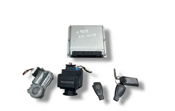 Mercedes-Benz CLK A209 C209 Engine ECU kit and lock set A1121535479
