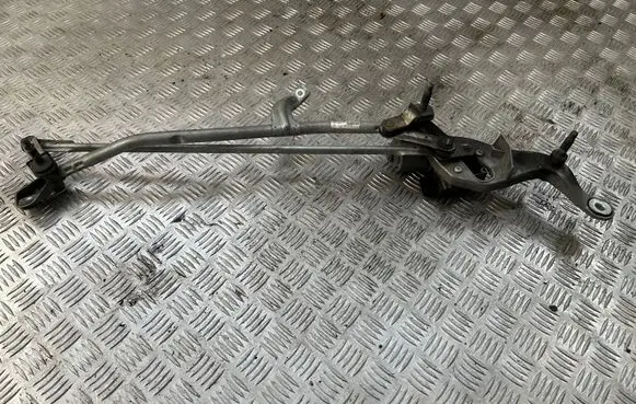 Front wiper linkage and motor