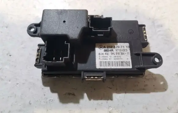 Mercedes-Benz E W212 Heater blower motor/fan resistor A2128702110