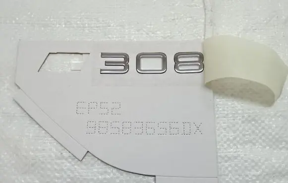 Peugeot 308 Manufacturer badge logo/emblem 98583656DX