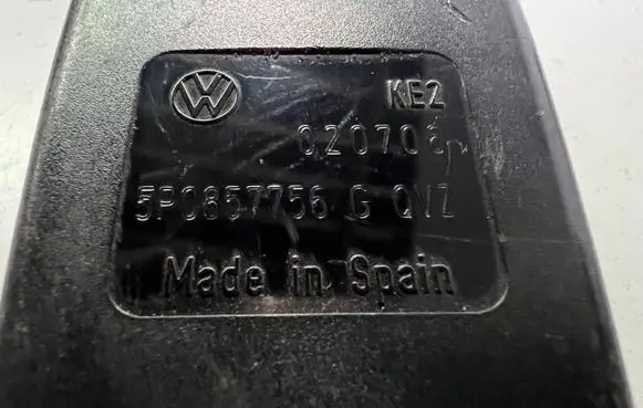 Seat Altea Front seatbelt buckle 5P0857756G 020706
