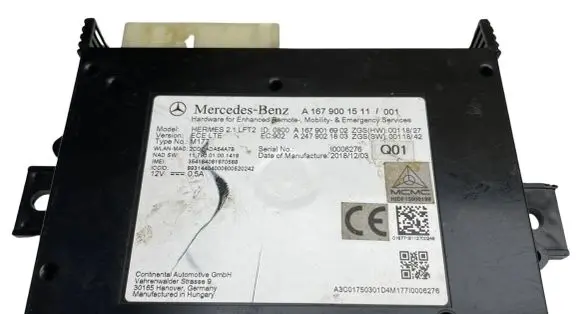 Mercedes-Benz C W204 Other control units/modules A1679001511 A1679016902 A2479021803