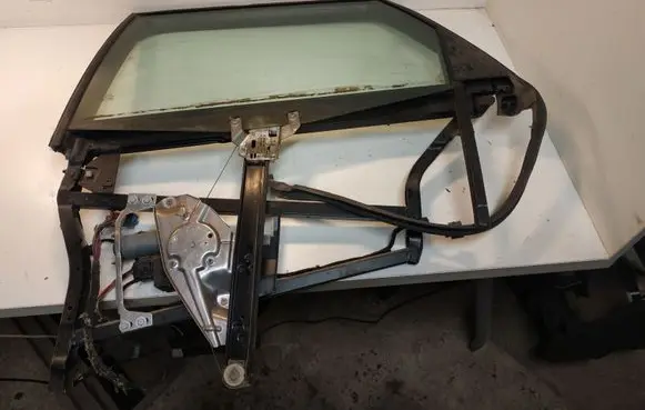Audi A6 Allroad C5 Rear door window regulator with motor 959801B