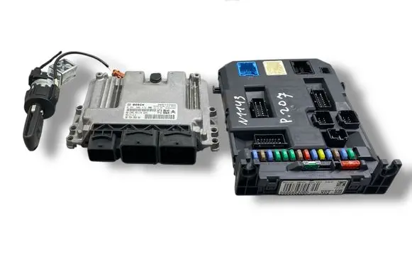 Peugeot 207 Engine ECU kit and lock set 9666319180 9675495080 0261S06472