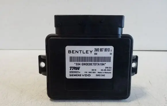 Bentley Continental Hand brake control module 3W0907801D